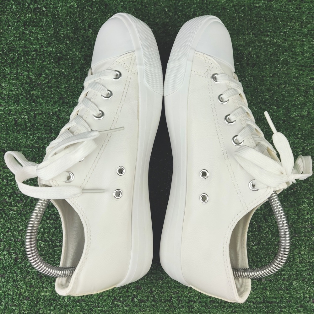 Unbranded Sneakers Womens 9 White ZY-K21036 Low Top Faux Leather Lace Up Casual - Picture 5 of 8